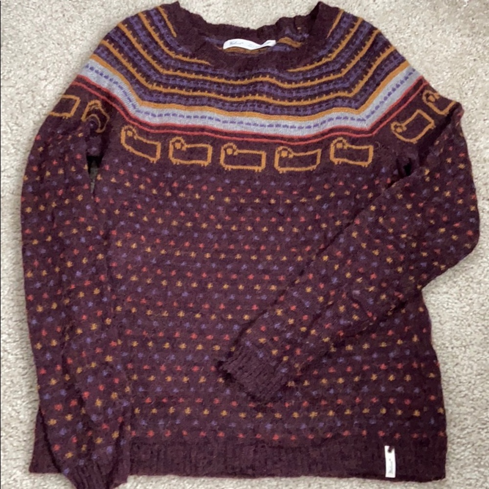 Woolrich acrylic and wool sheep sweater
